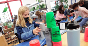 Coulee Montessori cup stacking